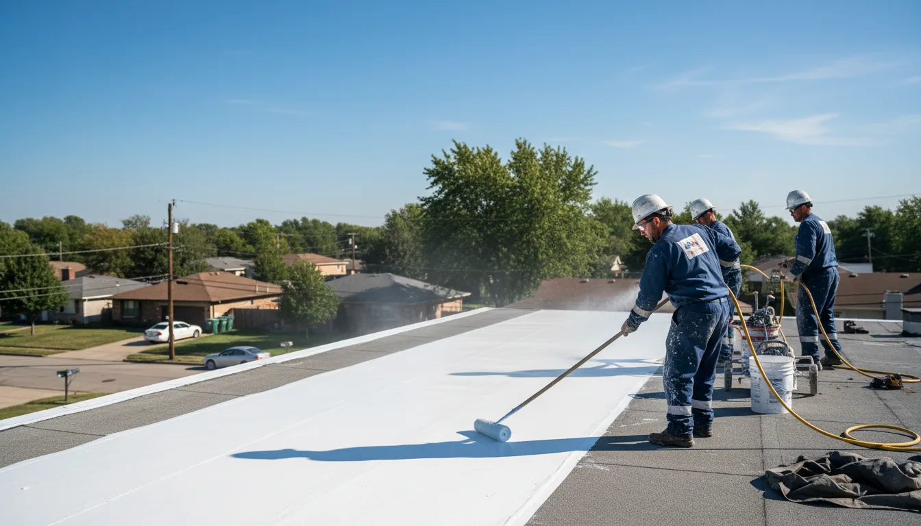 Commercial roof coating in Flomot, TX near me